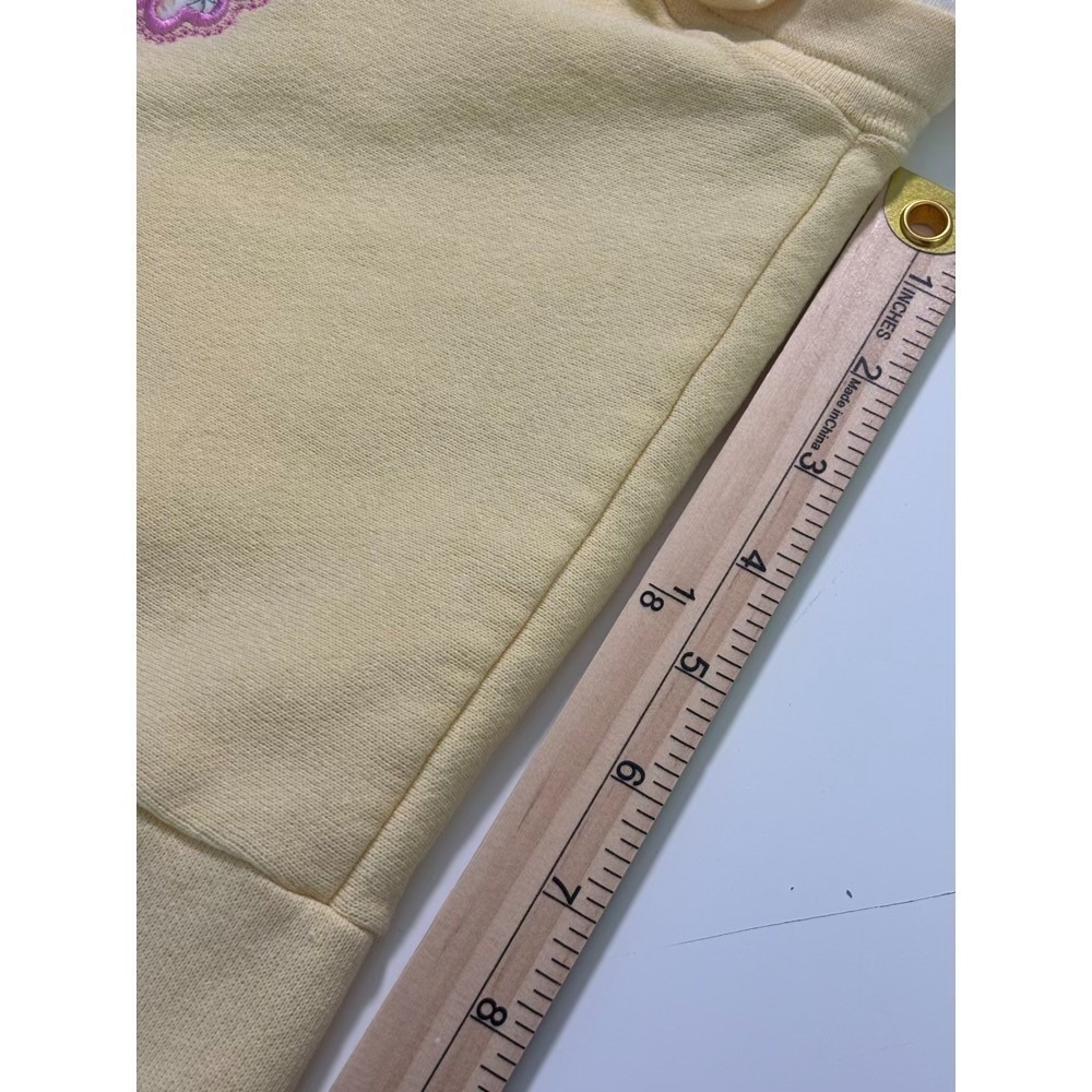 VTG Top Stitch Morning Sun Sweatshirt Full Zip XL Yellow Hummingbird Embroidery - Picture 9 of 14